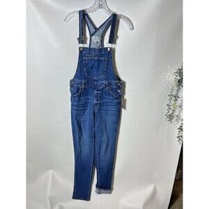 Universal Thread Denim  Overalls Women's Blue Buckle Whisker Frayed Sz 2 NWT
